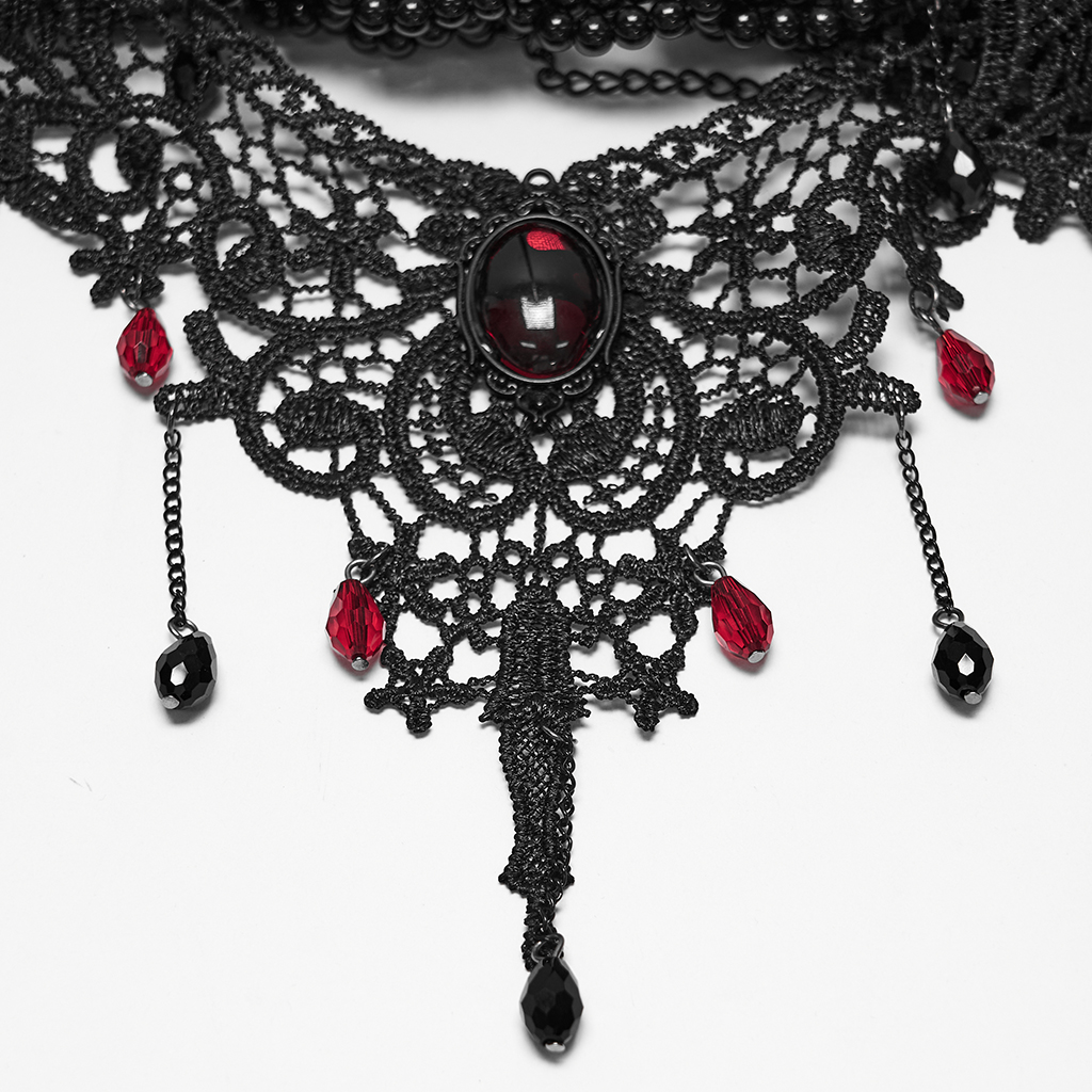 Goth Glamorous Lace Choker - Image 9