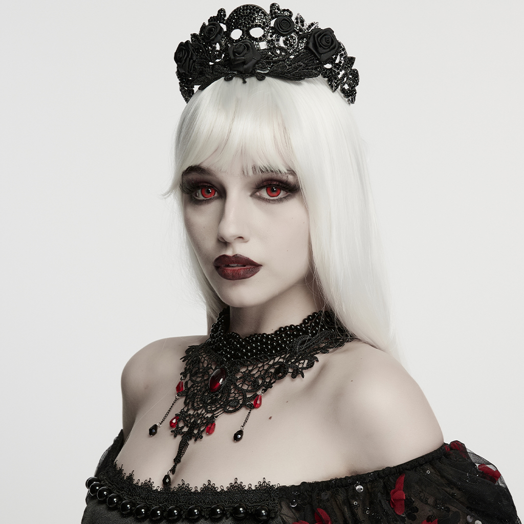 Goth Glamorous Lace Choker - Image 3