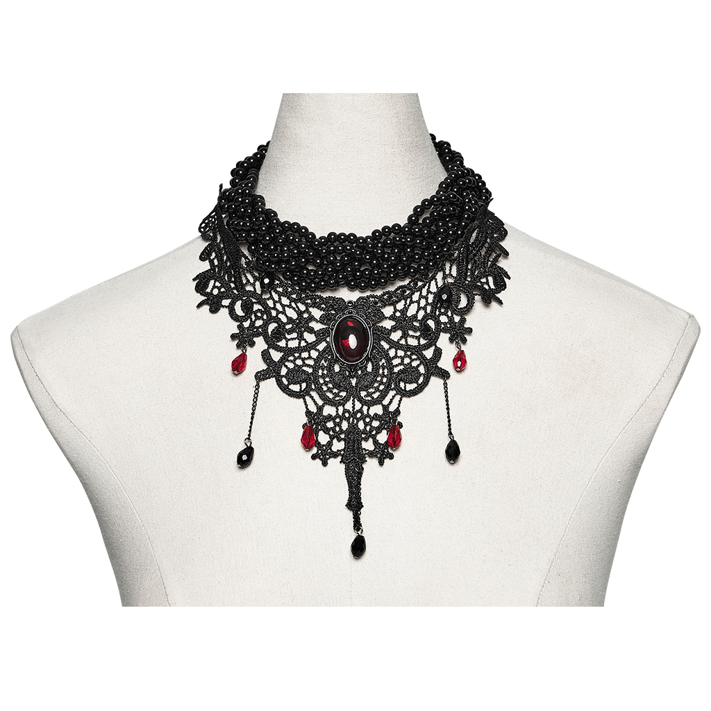 Goth Glamorous Lace Choker - Image 5