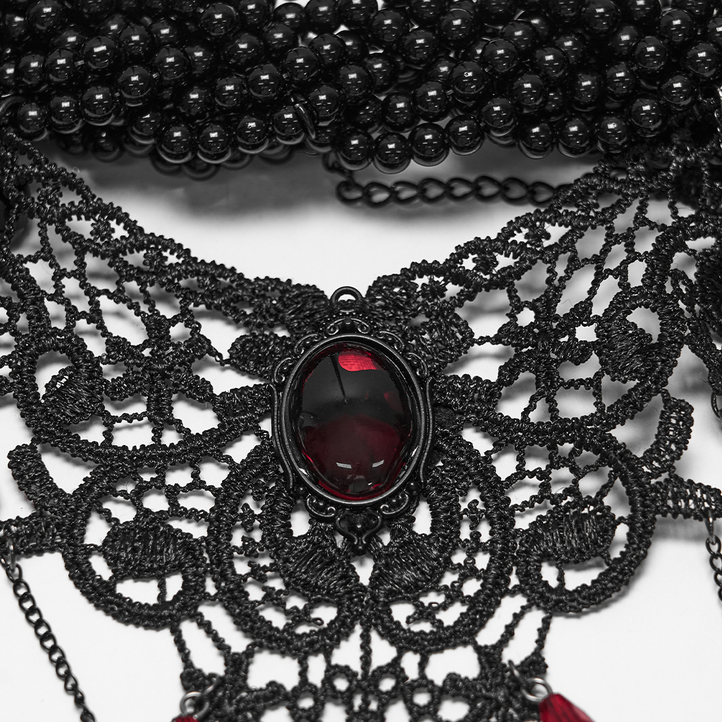 Goth Glamorous Lace Choker - Image 8