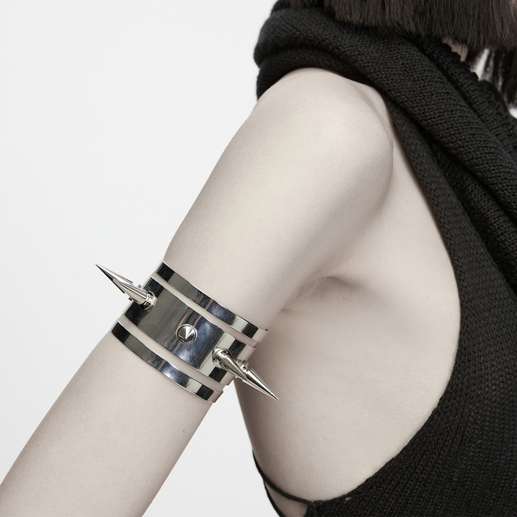 Punk Spiked Arm Cuff - Image 3