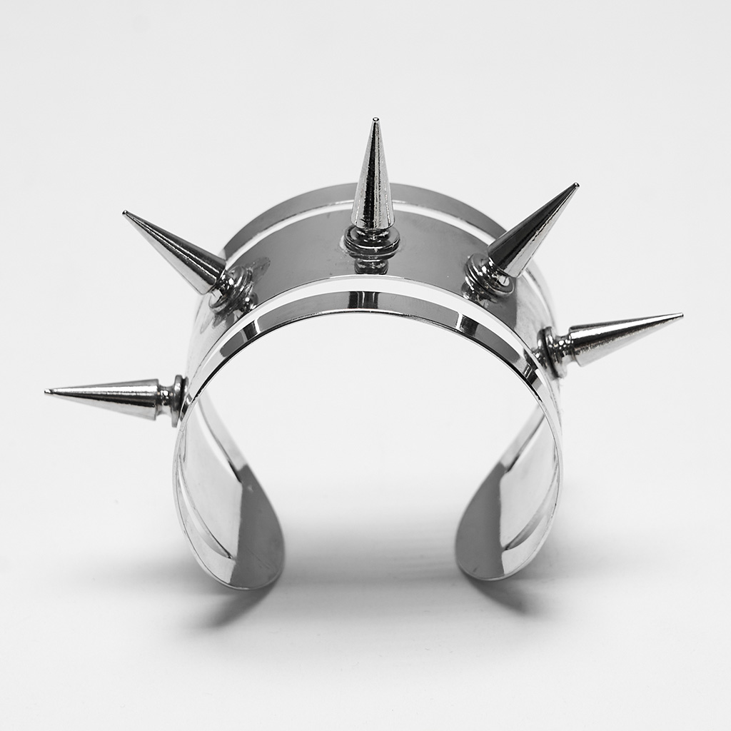 Punk Spiked Arm Cuff - Image 7
