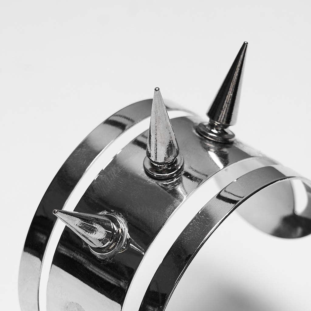 Punk Spiked Arm Cuff - Image 8