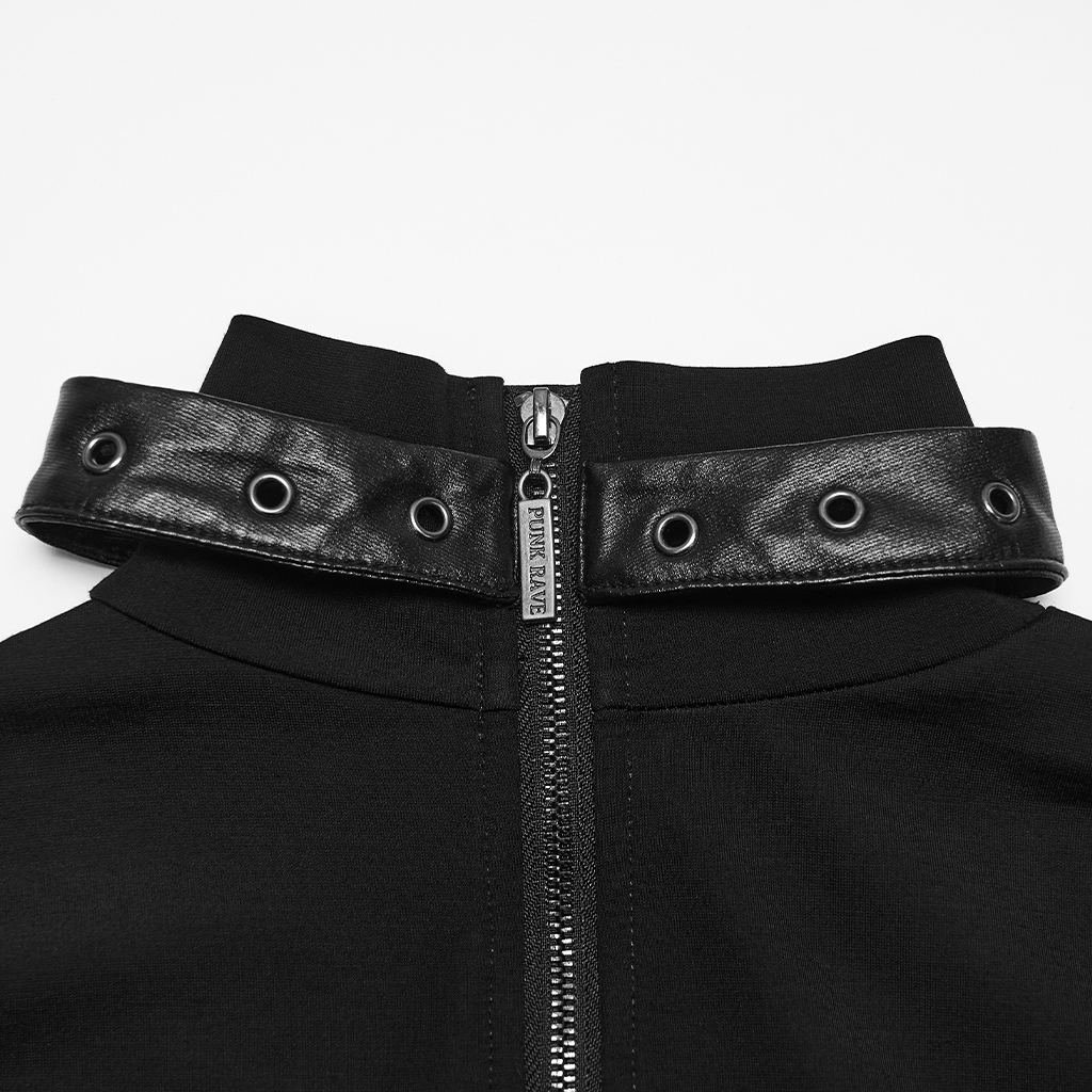 Punk Asymmetric Segmentation T-Shirt - Image 8