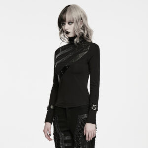 Punk Asymmetric Segmentation T-Shirt