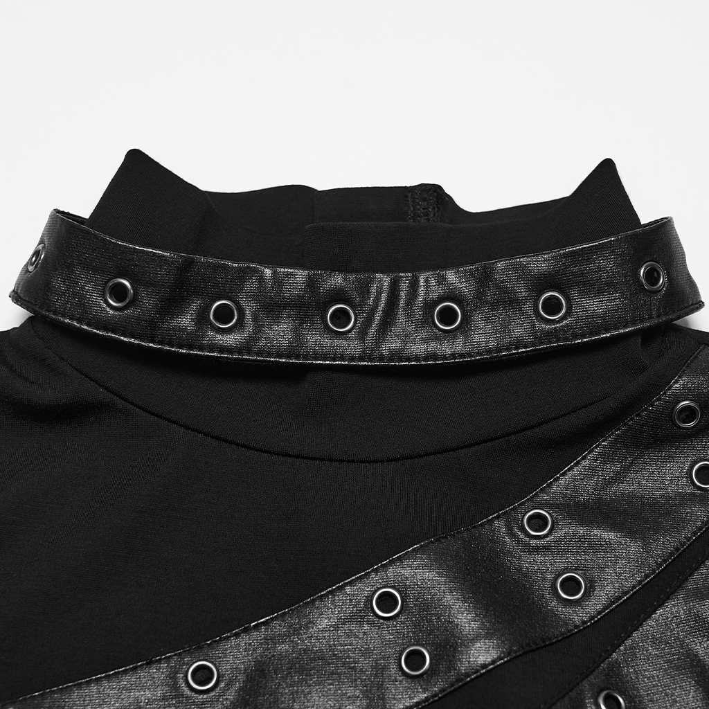Punk Asymmetric Segmentation T-Shirt - Image 5