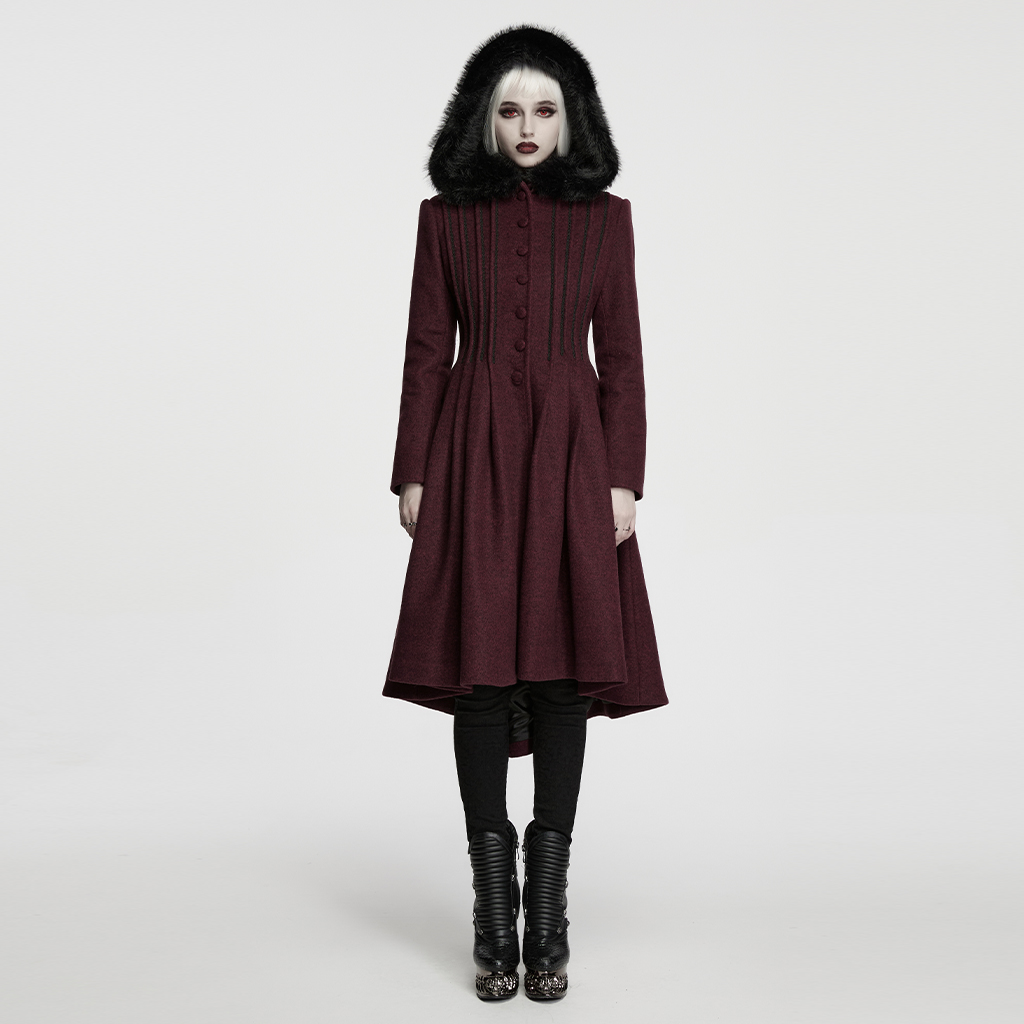 Gothic Elegant Waist-Cinching Coat - Image 11