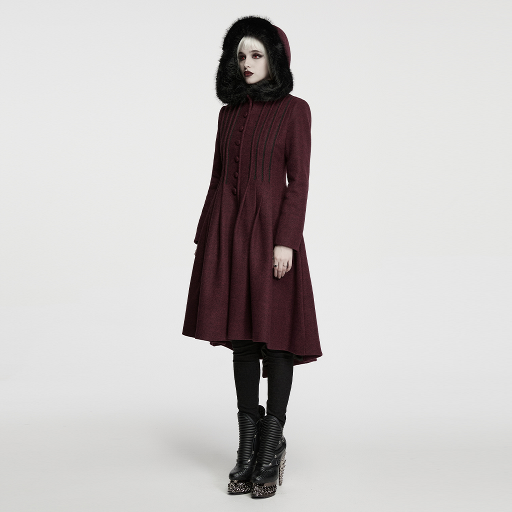 Gothic Elegant Waist-Cinching Coat - Image 12