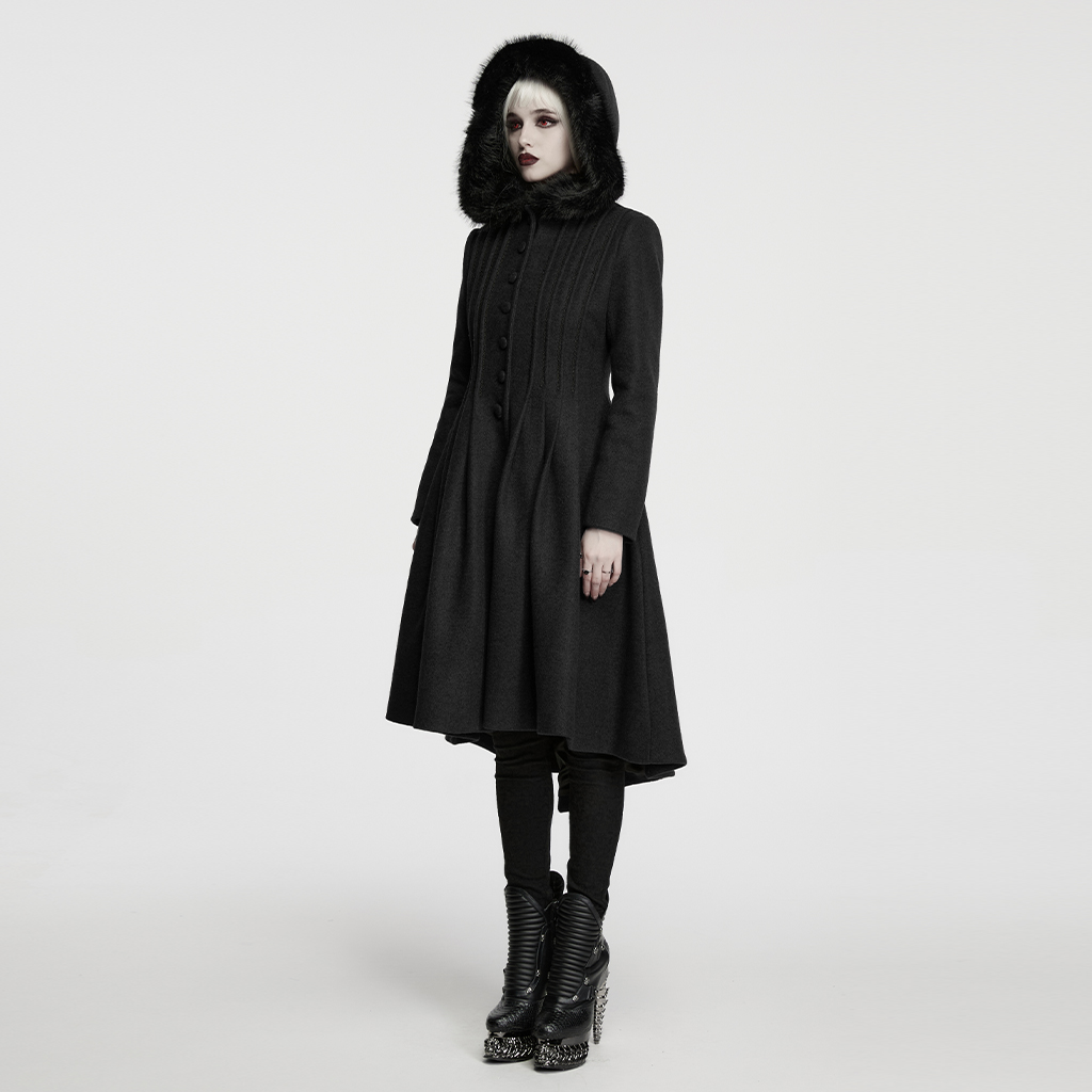Gothic Elegant Waist-Cinching Coat - Image 2