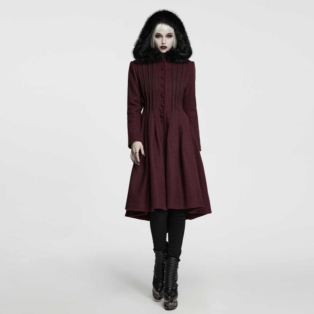 Gothic Elegant Waist-Cinching Coat - Image 14