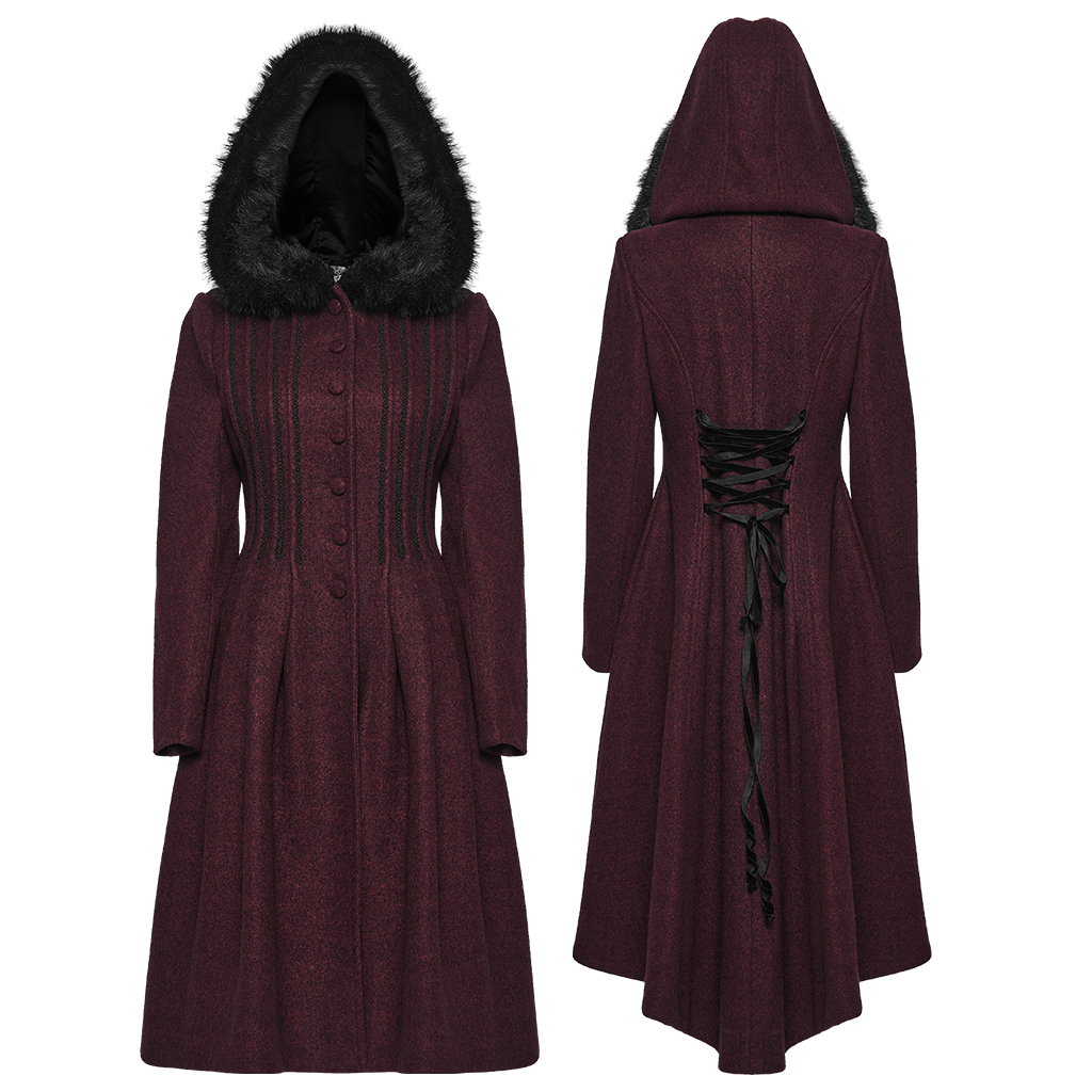 Gothic Elegant Waist-Cinching Coat - Image 15