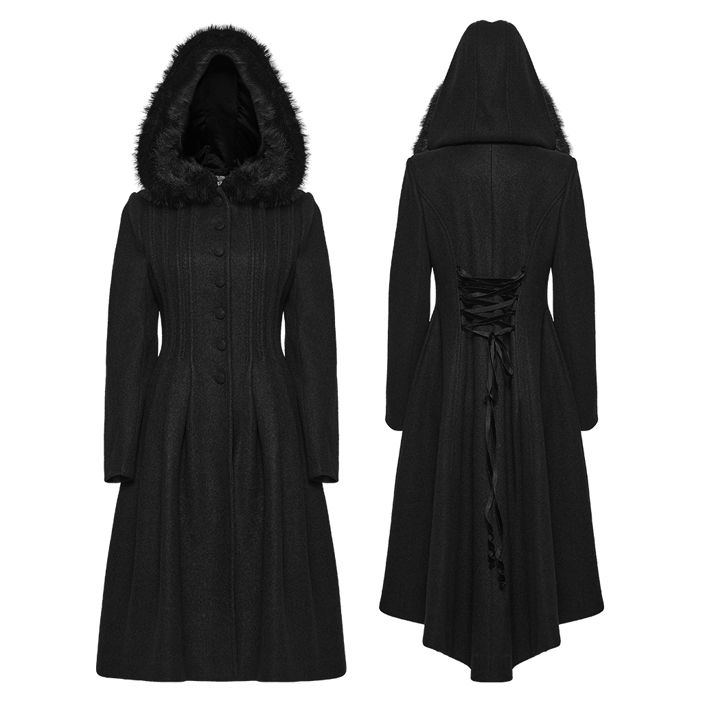 Gothic Elegant Waist-Cinching Coat - Image 5