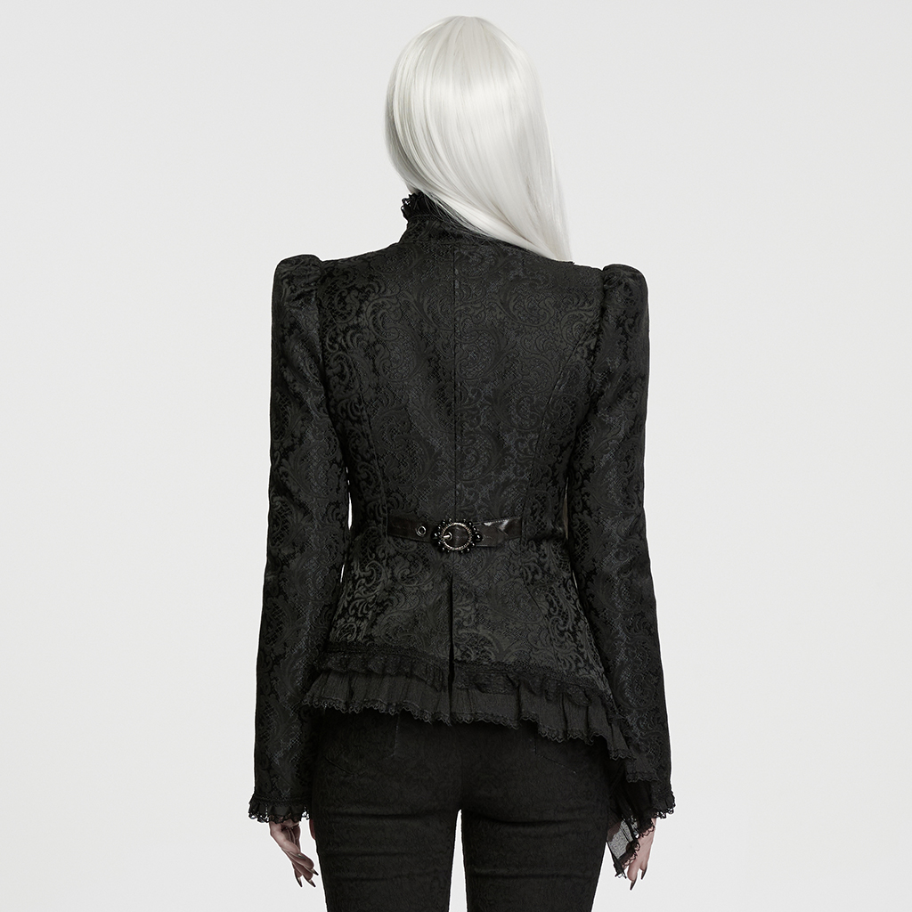 Gothic Asymmetric Layered Coat - Image 3