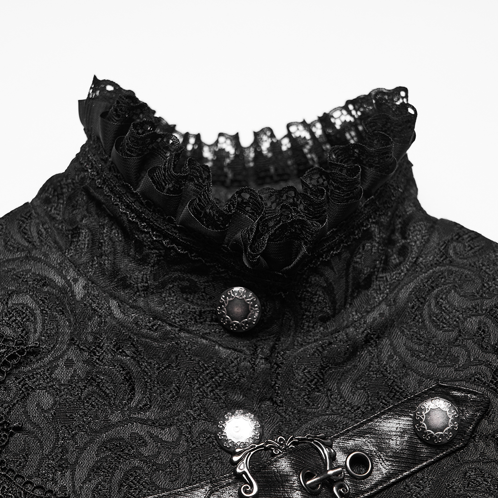 Gothic Asymmetric Layered Coat - Image 6
