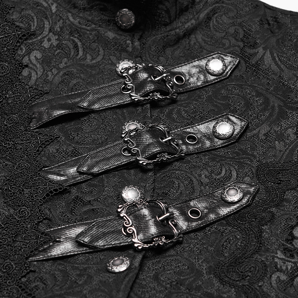 Gothic Asymmetric Layered Coat - Image 7