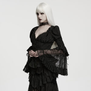 Goth Dark Night Rose Glamorous Shirt
