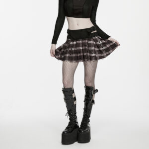 Punk Decadent Pleated Skirt