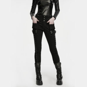 Punk High-Waist Cool Slim Pants