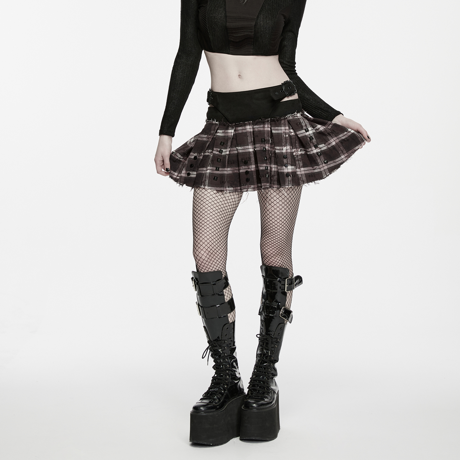 Punk Decadent Pleated Skirt
