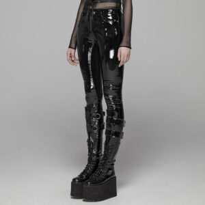 Punk Patent Leather Pants