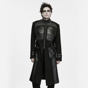 Cyberpunk Dark Armored Long Jacket