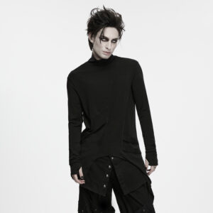 Gothic Shadow Turtle Neck T-shirt