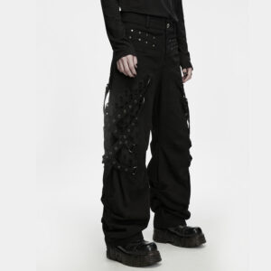 Punk Decadent Metal Tapered Pants