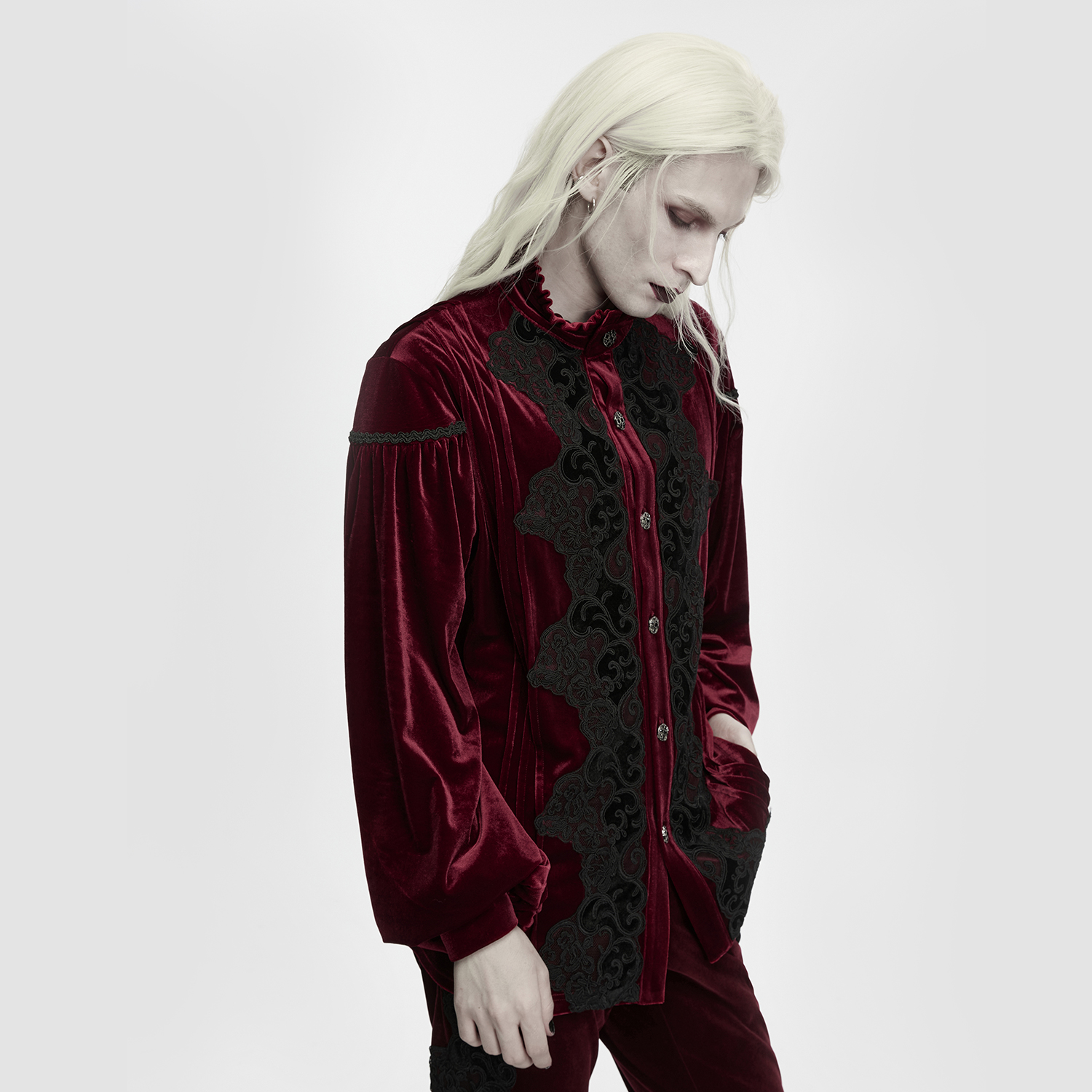 Gothic Velvet Court Shirt
