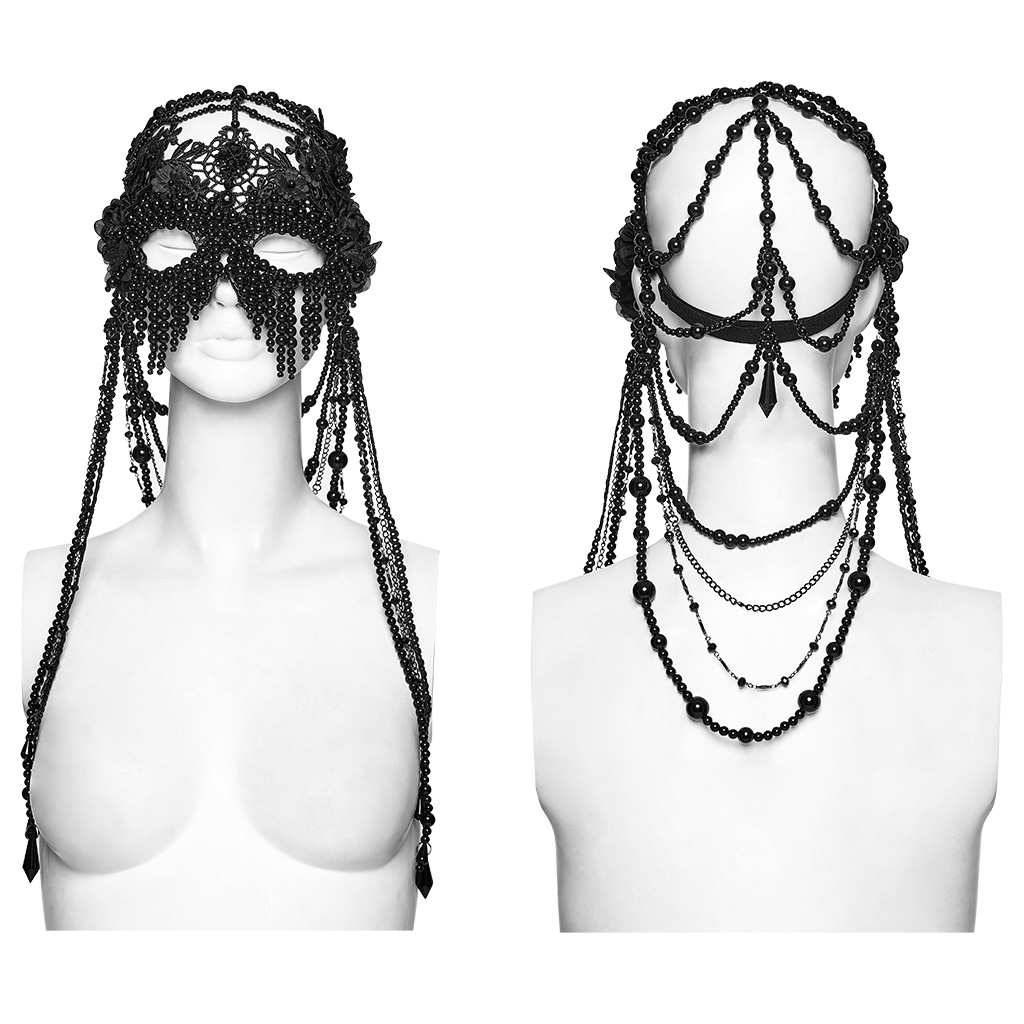Gothic Dark Priestess Masque - Image 5