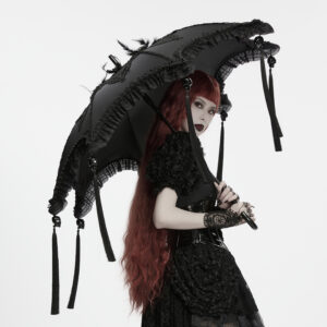 Gothic Glamorous Tassel Parasol
