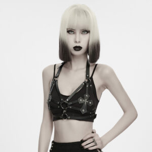 Punk Leather Studded Chest Harness