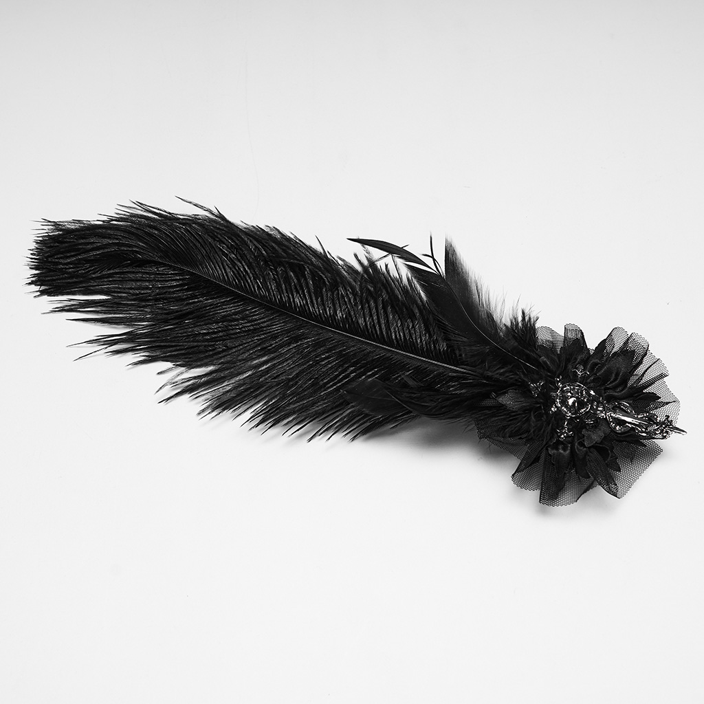 Gothic Spiderweb 1920s Masquerade Headdress - Image 8