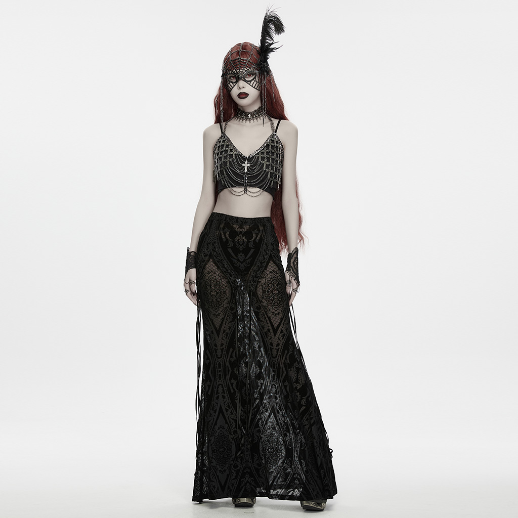 Gothic Spiderweb 1920s Masquerade Headdress - Image 4