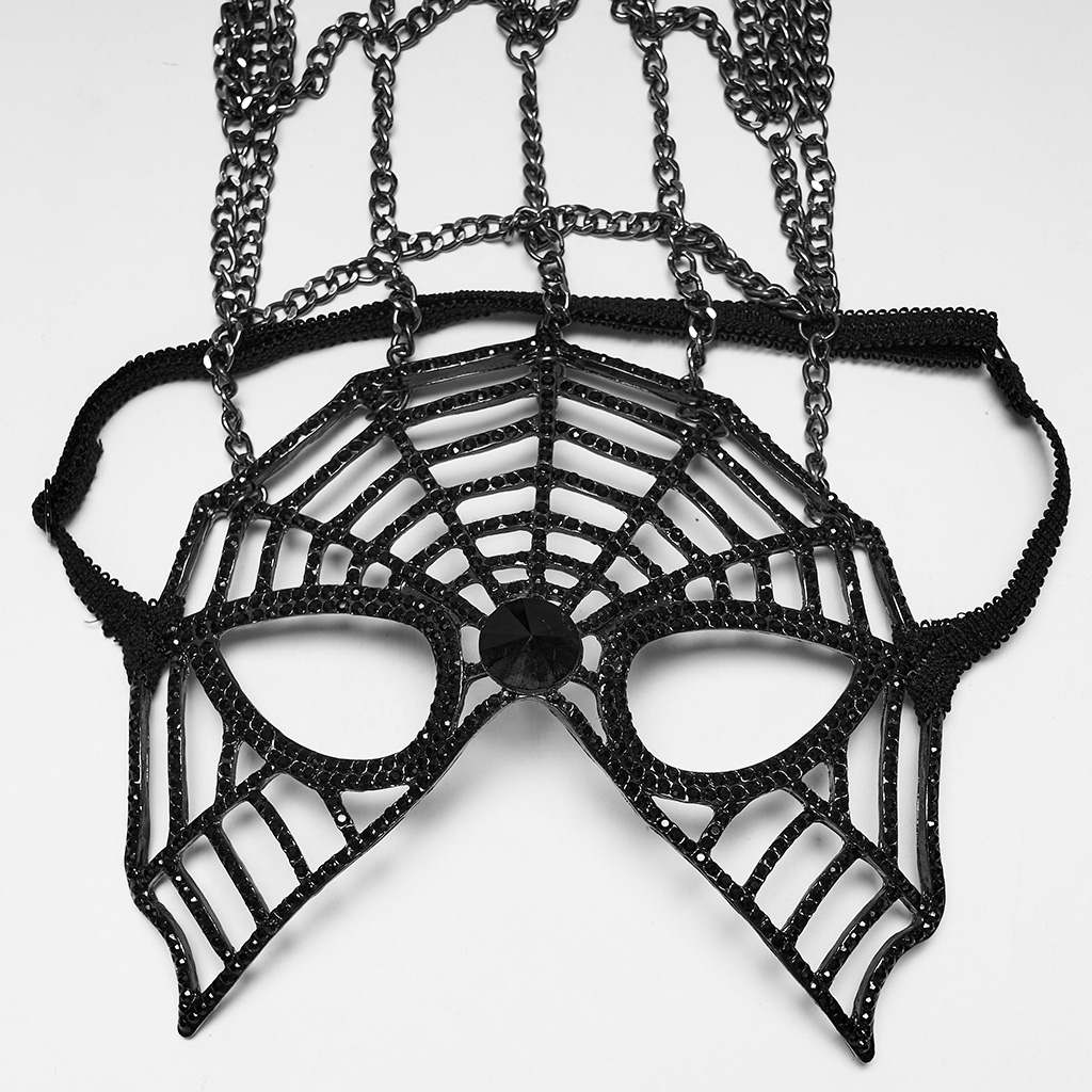 Gothic Spiderweb 1920s Masquerade Headdress - Image 7