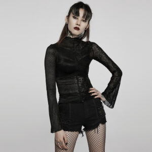 Gothic Spliced Lace T-Shirt