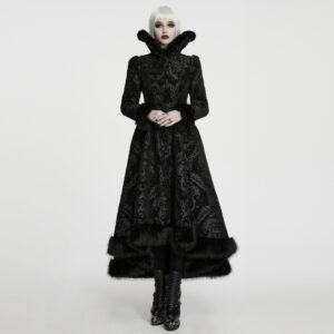 Gothic Jacquard Elegant Jacket- Black