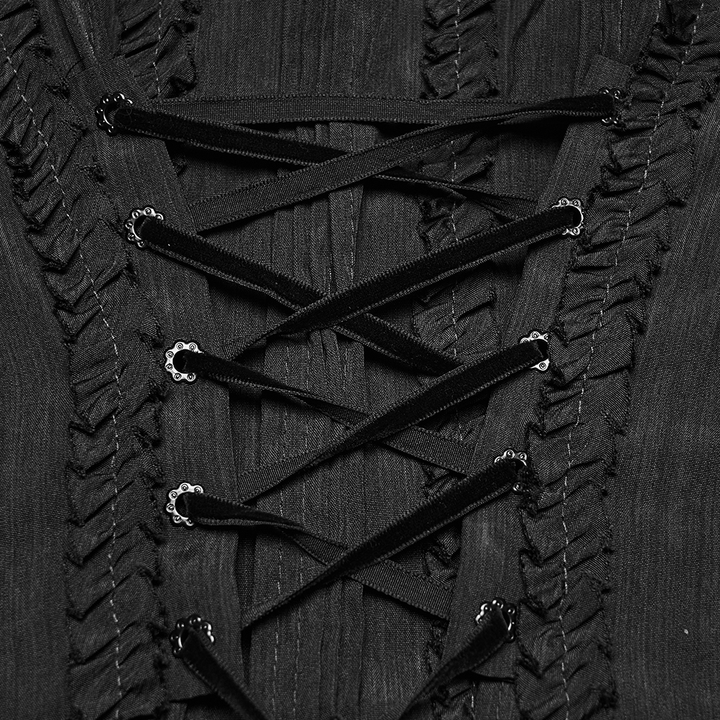 Elegant Victorian Classic Shirt- Black - Image 8