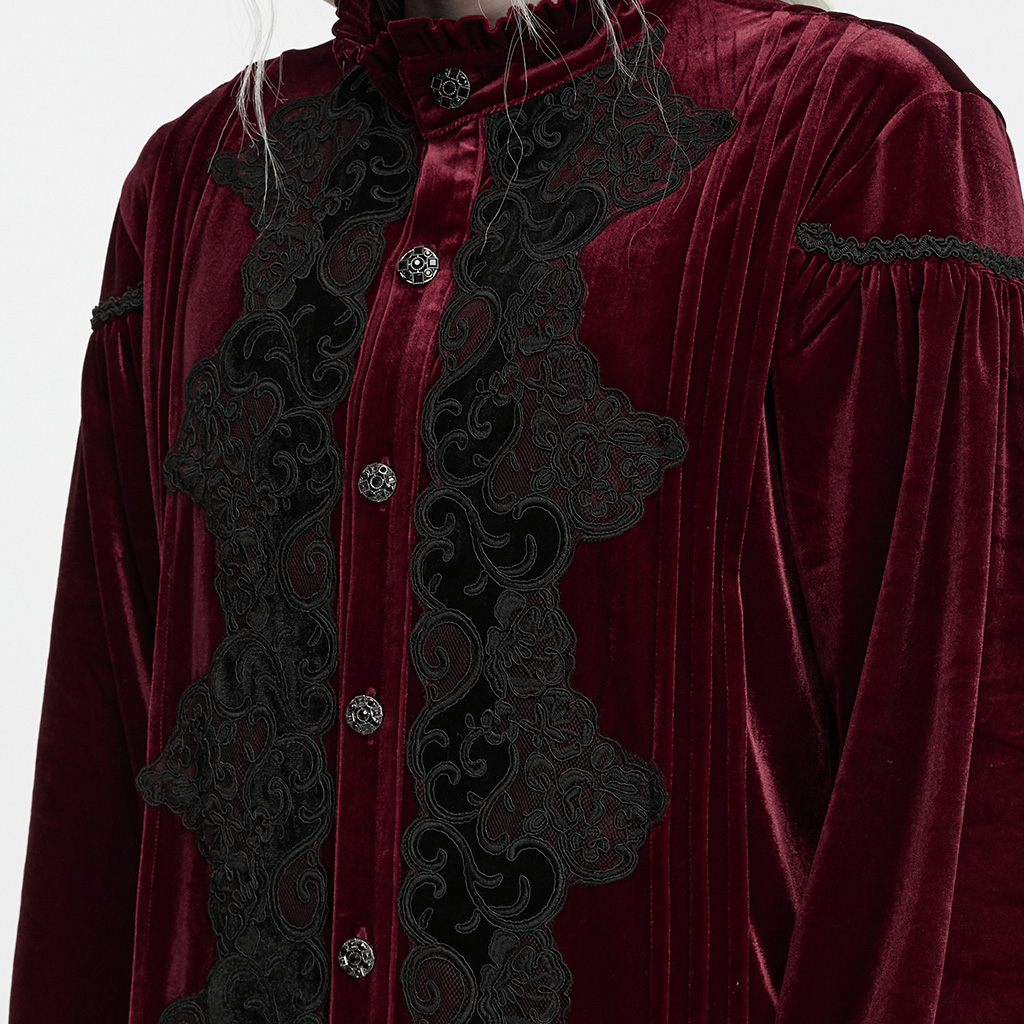 Gothic Velvet Court Shirt - Image 5