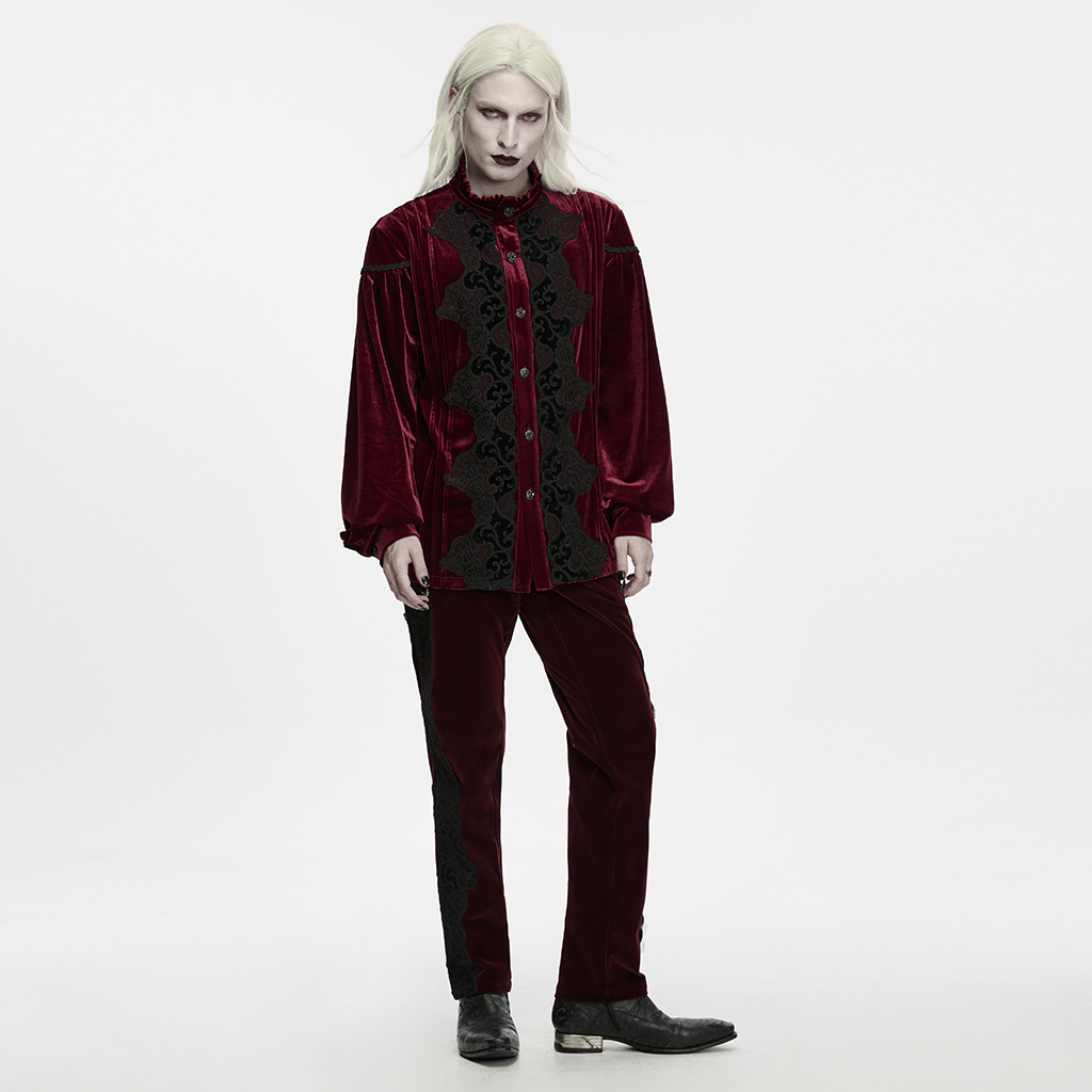Gothic Velvet Court Shirt - Image 6