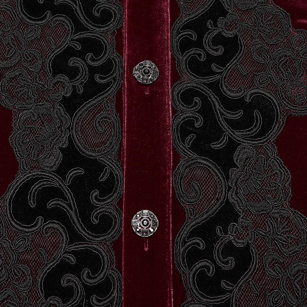 Gothic Velvet Court Shirt - Image 8