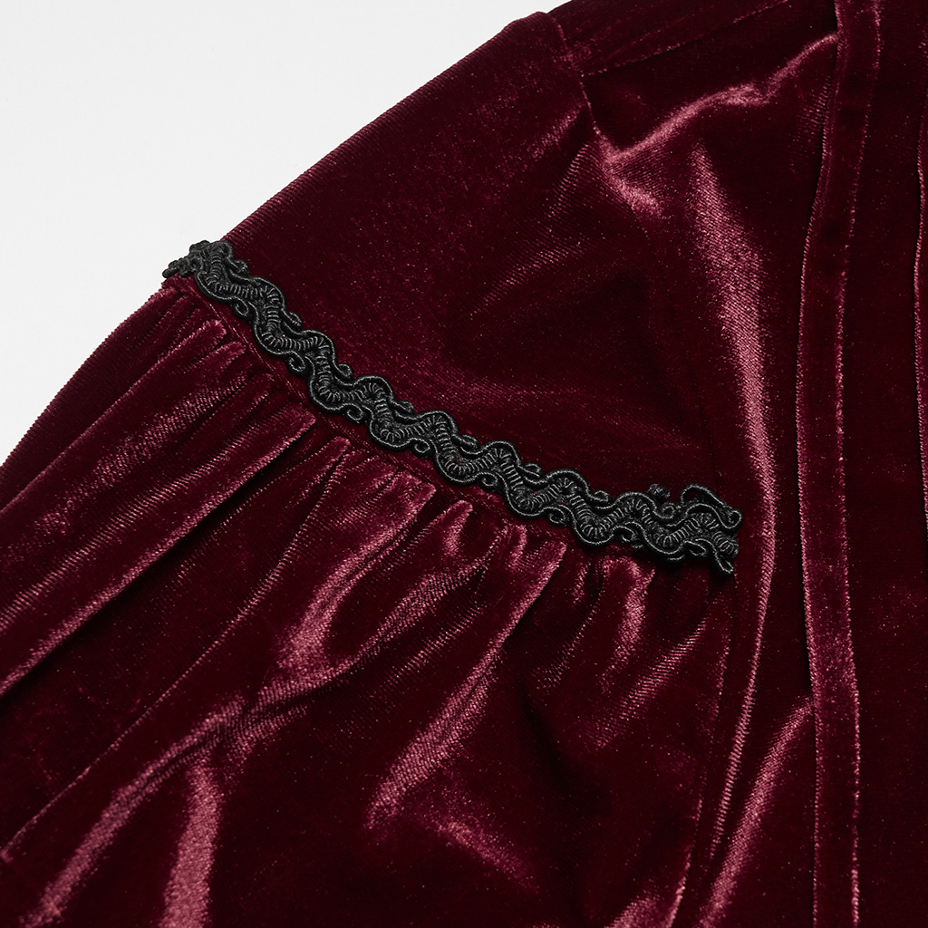 Gothic Velvet Court Shirt - Image 9
