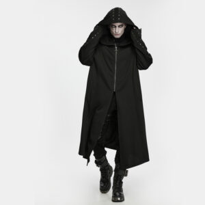 Punk Studded Hooded Jacket