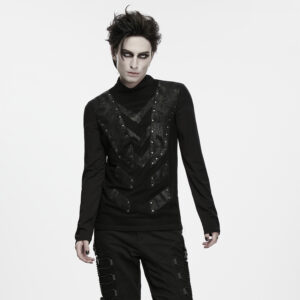Punk  Mock Neck T-Shirt