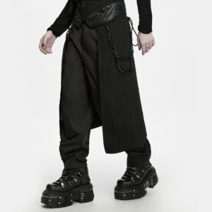 Techwear Open-Front Skirt
