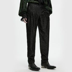 Ink Ruins Brocade Batwing Trousers