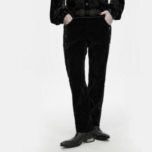 Gothic Dark Aristocrat Velvet Pants