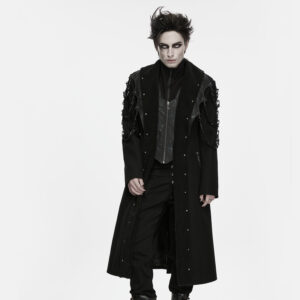 Punk Chain Shearling-Trimmed Jacket