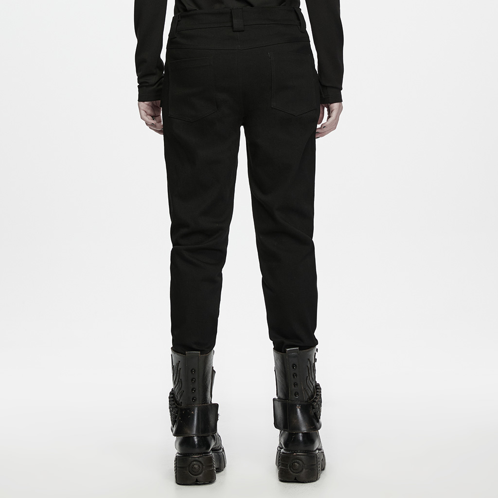 Black Baron High-Waist Uniform Trousers - Image 4