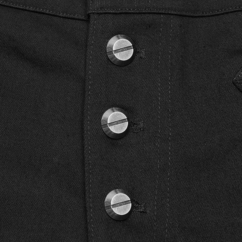 Black Baron High-Waist Uniform Trousers - Image 7