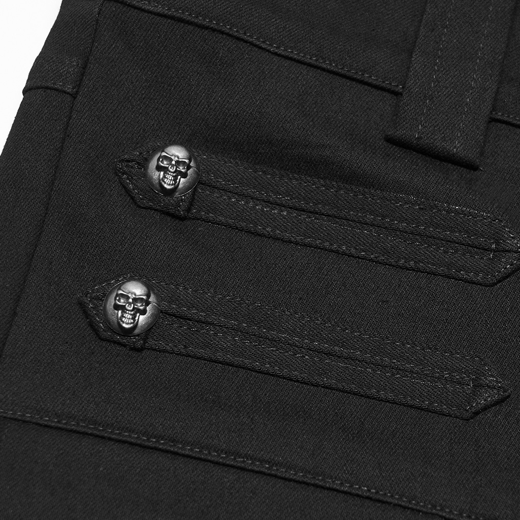 Black Baron High-Waist Uniform Trousers - Image 8